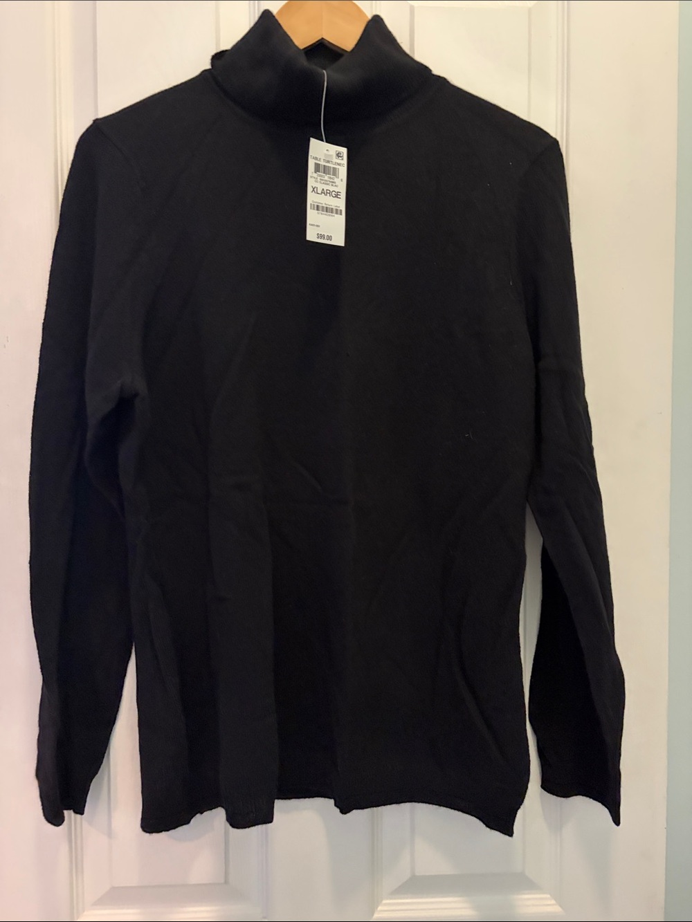 Charter Club Black Turtleneck Sweater